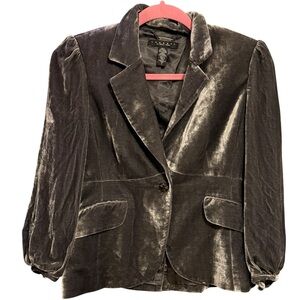 Laundry Green Velvet Blazer